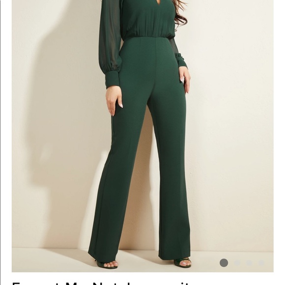 Emerald Green Guess by Marciano jumpsuit - Picture 4 of 6